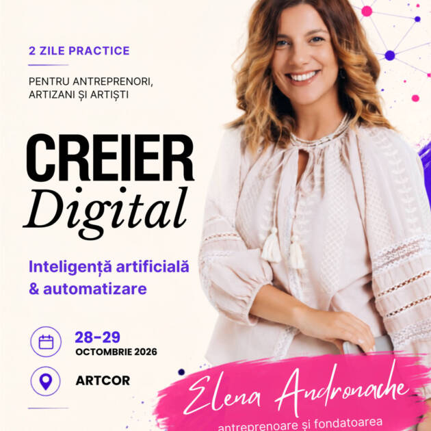 Bilet – Creier Digital, atelier cu Elena Andronache