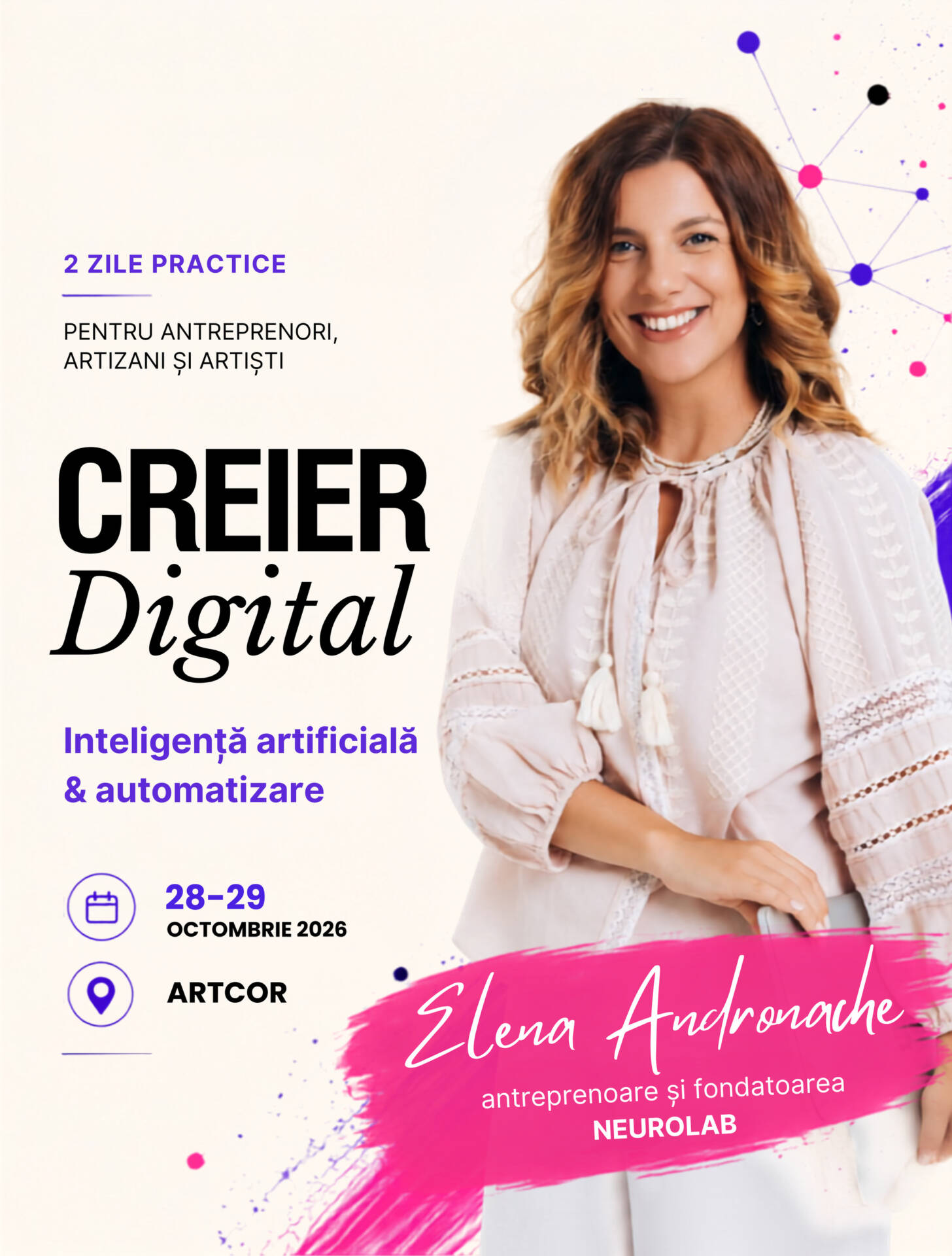 Bilet – Creier Digital, atelier cu Elena Andronache